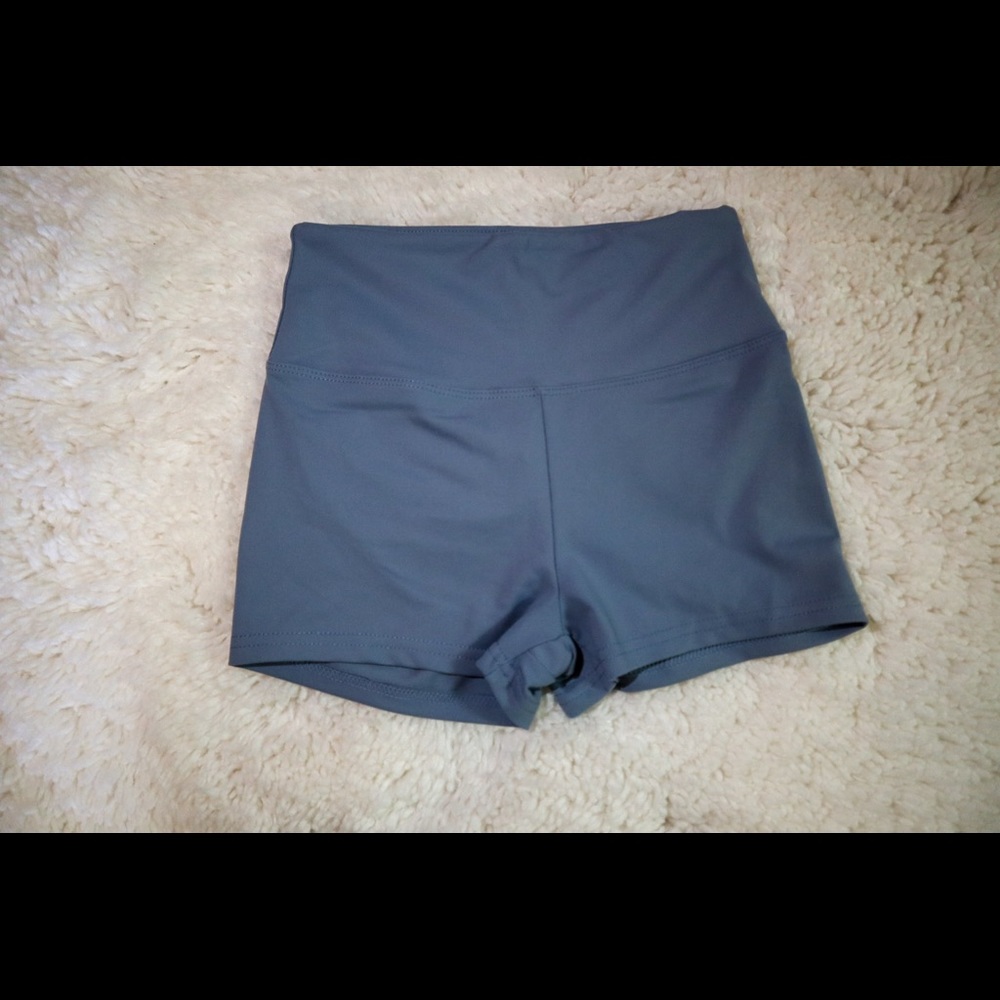 BRAND NEW! Gray high waisted scrunch booty shorts